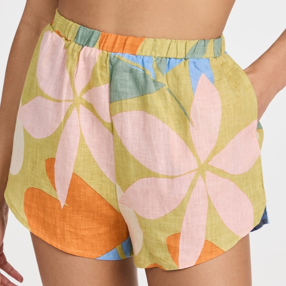 EUC! 🧡 VITAMIN A Tallows Linen Short In Ecolinen Matisse, Size M